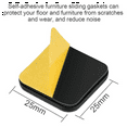 thumbnail image 2 of 80 PCS Furniture Gliders Slider 25 x 25 mm Self Adhesive Furniture Moving Pads Square for Furniture Easy, 2 of 7