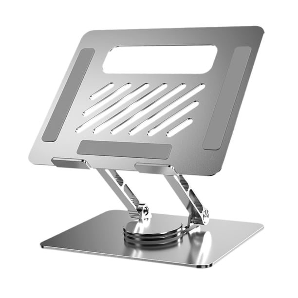 Soporte portátil para laptop, estructura plegable y ligera Plata