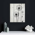 thumbnail image 4 of ONETECH Large Canvas Wall Art Print Dandelion Silhouettes Blowing in Wind Nature Wilderness Illustrations Minimalism Rustic Landscape Colorful for Living Room, Bedroom, Office -, 4 of 4