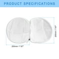 thumbnail image 2 of Uxcell 2Pack 7.9x7.9Inch Round Mesh Laundry Bags Bra Washing Bag for Underwear, White, 2 of 7