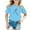Blue, variant on XEGLSBU T Shirts for Girls 12-14 Kid Girls Cute Graphic Round Neck Short Sleeve Tee Summer Casual T Shirt Blue Size 3-4 Years