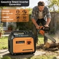 thumbnail image 3 of KingChii 2500 Watt Portable Inverter Generator, Gas Powered, Quiet 58dB & up to 11H Runtime, Outdoor Camping, RV & Home Emergency Backup, EPA Compliant, 3 of 14