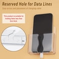 thumbnail image 3 of 6Pcs Wall Mounted Phone Holder, Self Adhesive Cell Phone Stand with Charging Hole, Acrylic Remote Control Stand for RV Bed Desk Shower (Black), 3 of 7