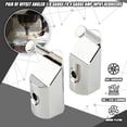 thumbnail image 4 of ALLTIMES 2PCS Offset Angle 1/0 Jauge à 4 Réducteurs d'Entrée d'Ampli de Jauge, 6061 Aluminium, 4 of 14