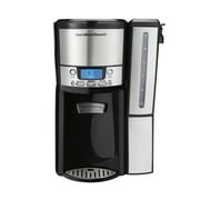 Hamilton Beach Brew Station 12 Cup Programmable Coffee Maker, Removable Reservoir, Stainless Steel, 47950
