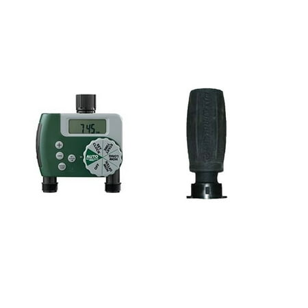 - Orbit 2 Port Digital Hose Watering Timer and 3-in-1 Drip Faucet Adapter