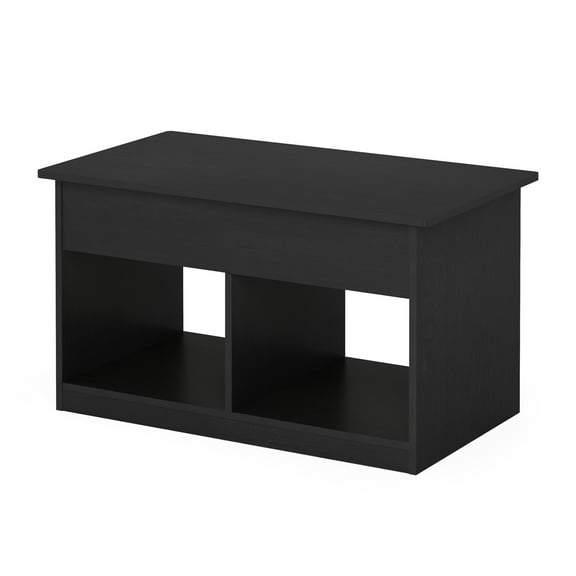 Furinno JENSEN Lift Top Coffee Table, Side Table, Center Table, with Hidden Compartment and Liftable Table Top, for Living Room, Dark Americano