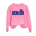thumbnail image 5 of Uootdi Senior Class of 2026 Graduation Sweatshirt for Women Oversized Crewneck Long Sleeve Shirt Pullover Teen Clothes Gift Loo se Pullover Tops, 5 of 5