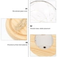thumbnail image 4 of Miangastore Creative Night Light LED Bedside Lamp Glass Dome Table Lamp without Battery, 4 of 8