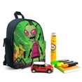 thumbnail image 3 of Invader Zim Animation Schoolbag Backpack Lightweight Daypack Adjustable Satchel Bookbag Shoulders Rucksack Travel Bag, 3 of 6