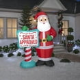 thumbnail image 5 of Christmas Inflatable Santa with "SANTA APPROVED"  Sign, 5 of 5
