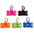 thumbnail image 1 of Dispensador de bolsas para excrementos en forma de hueso, 5 uds., bolsa para eliminación de residuos de mascotas con bolsa de residuos brillar Electrónica, 1 of 5
