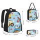 thumbnail image 2 of Balery Building Truck Mochila escolar 3 en 1 para niños: mochila resistente con lonchera térmica y estuche para lápices. Mochila escolar para niños y niñas., 2 of 7
