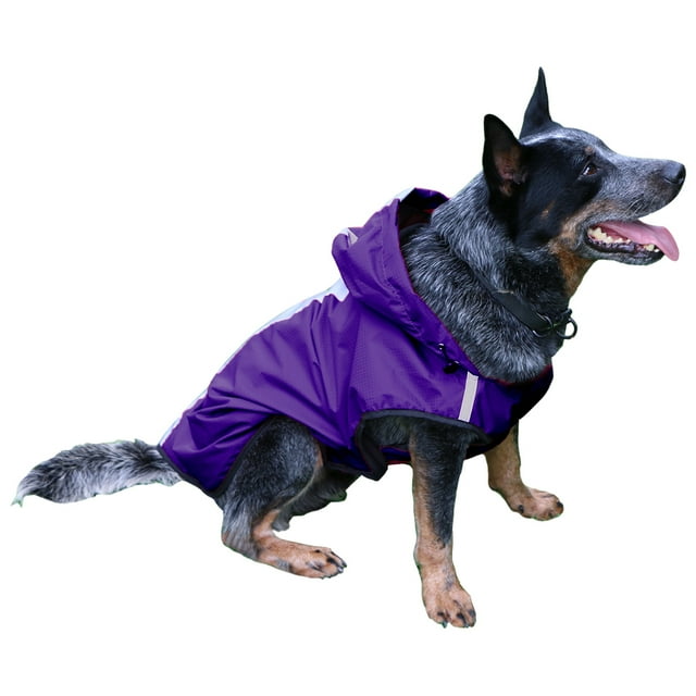 kurtrusly Polyester Lightweight Packable Dog Jacket Easy To Put On Size Available Dog Stylish And Dry Premium Purple S