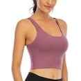 thumbnail image 4 of FANNYC Sports Bra For Women Middle Impact Support Wirefree Yoga Bra Sexy Backless Lingerie Bra Top Fitness Excercise Running Tank Top with Removable Pads, 4 of 6