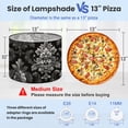 thumbnail image 2 of Lampshades 2 Pack Elegant Black Silver Baroque Floral Damask 13"x13"x10" Light Shade for Table Lamps Floor Lamps Drum Lamp Shades Lampshade Replacement Easy Assembly, 2 of 8