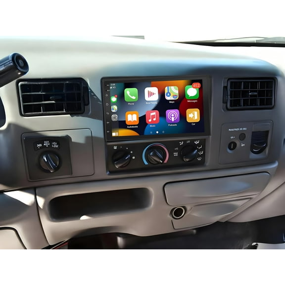 Corfhy Android 13 Car Radio for Ford F250 F-350 Super Duty 1999-2004 Fit for Carplay Android Auto 7 inch Touch Screen WiFi GPS Bluetooth SWC Mirror Link, 2 32G