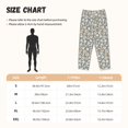 thumbnail image 2 of Cauagu White Popcorn Pajama Pants for Women Loose Fit Wide Leg Trouser Pants Casual Elastic Waist Drawstring Lounge Pants, 2 of 6