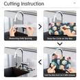 thumbnail image 5 of Yayeee Faucet Mat for Kitchen Sink 14.7" Diatomite Long Splash Guard Pad, Blue Cubes, 5 of 7