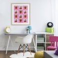 thumbnail image 3 of Stupell Industries Contemporary Gummy Strawberry and Cherry Checkerboard Birch Framed Print Under Glass, 17 x 21, by LISH Creative, 3 of 8