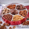 thumbnail image 5 of Nut Tray - Mascot Gift Tin Nut Sampler Chocolate Covered Pecans, Pecan Caramel Clusters, Almonds, Roasted and Salted Cashews, Cinnamon Glazed Pecans, Glazed Pecans, 5 of 6