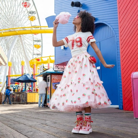 A Leading Role x Strawberry Shortcake Premium Adult Strawberry Sequin Skirt