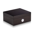 thumbnail image 2 of Walnut Wooden Glass Top Cedar Lined Cigar Humidor, 2 of 3