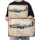 thumbnail image 2 of Placa Metal Vintage Fighter Pintura Hierro Rectangular Arte Pared Bar 40x30cm, 2 of 9