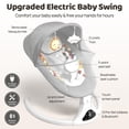 thumbnail image 2 of Baby Swing Feitiong Bluetooth con mando a distancia de 9 kg, color gris, 2 of 6