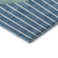 thumbnail image 3 of Addison Rugs Mayfield Premium Machine Washable Transitional Stripes Teal Rectangle Rug, 8' x 10', 3 of 6