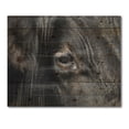 thumbnail image 3 of Designart 'Close-Up Of Cow Eye' Farmhouse Print on Natural Pine Wood, 3 of 5