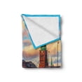 thumbnail image 2 of European Soft Flannel Fleece Blanket, Scenic Summer View at Sunset Copenhagen Denmark Old Scandinavian View City Europe, Cozy Plush for Indoor and Outdoor Use, 60" x 80", Multicolor, by Ambesonne, 2 of 6