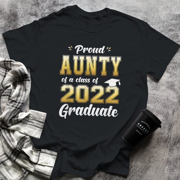 Proud Aunty Of A Class Of Graduate Senior (2), Small, Black