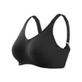 thumbnail image 4 of AILIVIN Wireless Bras For Women Comfort Surgery Bra With Adjustable Straps Great Support Comfort Women Bras No Wire Bras Lift Up Bras Full Coverage Soft Compression Bra Black 38B, 4 of 7