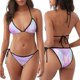 thumbnail image 3 of Disketp Purple Sparkling Butterfly para Bañador de Dos Piezas para Mujer, Bikini Sexy Halter String, Conjunto de Bikini en Triángulo, 3 of 6