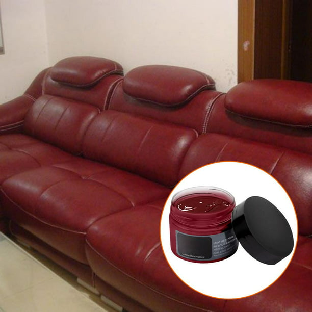 Ankishi Color Leather Paste Shoe, Red Leather Furniture Polish