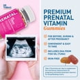 thumbnail image 5 of Dr. Tobias Prenatal Vitamin Gummy – Iron Free Prenatal Vitamins with DHA and Folic Acid – Good Source of Niacin, Biotin, B6, & B12 – Supports Overall Health – 60 Gummies, 30 Servings (2 Daily), 5 of 7