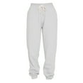 thumbnail image 4 of Clearance! sweatpants women women's pants Women's Solid Color Casual Sports Tie Up Waist With Plush Sweater Material Pants Best Sale Grey2, 4 of 4