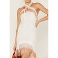 thumbnail image 3 of Shyanne Women's Fringe Halter Bodycon Mini Dress - SWSP22D60 XX-  US, 3 of 5
