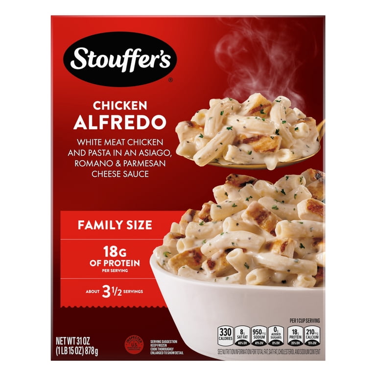 Stouffer's Chicken Alfredo Pasta, Family Size, Frozen Chicken