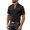 Black, variant on Kezqiaxn Mens Short Sleeve Shirts Summer Casual V-Neck Business Work Tops with Pockets Mens Shirt Plus Size Fashion