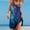 Blue, variant on Summer Dresses for Women Hawaiian Print Sleeveless Elastic Crew Neck Halter Relaxed Fit Sundresses Beach Vacation Casual Fashion Soft Cozy Mini Dress