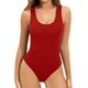 thumbnail image 1 of Xishao Women's Cross Wrap Ruched Deep V Neck Short Sleeve/Long Sleeve Shirt Bodysuit Jumpsuit Xishao ropa, 1 of 2