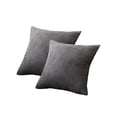thumbnail image 1 of Toystoory 2 piezas de fundas de almohada para sala de estar, cama, funda de almohada cuadrada decorativa, funda de cojín para coche, suministros Decoración del hogar Gris oscuro, 1 of 6