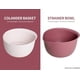 thumbnail image 3 of Durkslag och Köksdurkslag Set (Röd) - Sila Ris, Quinoa och Små Korn - Blötläggning, Tvättning och Dränering av Grönsaker och Frukter, 3 of 5