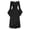 Black, variant on Halloween Dresses For Women Medieval Victorian Court Gothic Vintage Dress One Shoulder Bell Sleeve Waist Tying Gown Halloween Costumes S