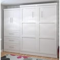 thumbnail image 4 of Atlin Designs 100" Queen Wall Bed with Storage in White, 4 of 4