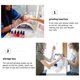 thumbnail image 5 of 2pcs Caídas de molienda de uñas Caja de 30 orificios de uñas Bits de taladro de arte contenedores de caja de almacenamiento, 5 of 6