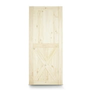 BELLEZE 36 Inch DIY Sliding Interior Barn Door, Farmhouse - Unfinished