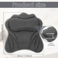 thumbnail image 2 of Polyester Bath Pillow Comfortable Breathable Bathtub Pillow Firm Adsorption Bath Cushion Stress Relief for Release Stress, 2 of 11